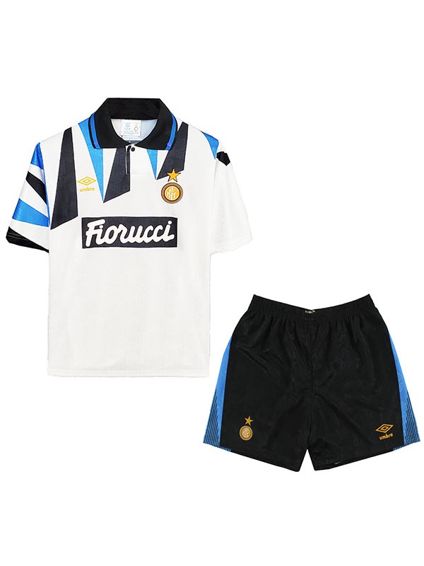 Inter milan away kids kit children retro jersey 1992-1993